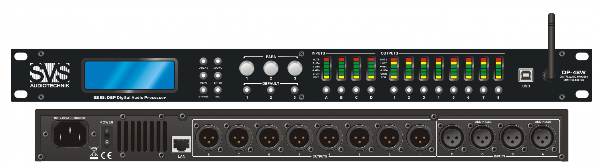 SVS Audiotechnik DP-48W Цифровой процессор: 4 входа 8 выходов в Еврейской АО