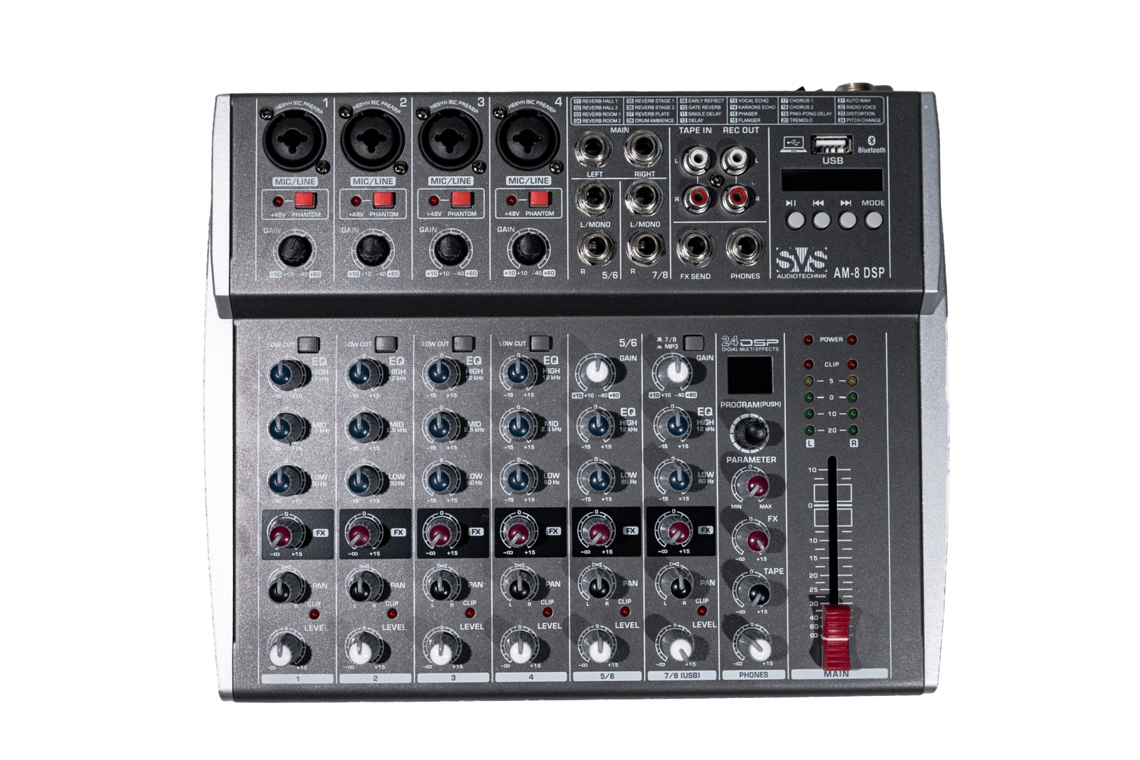 SVS Audiotechnik mixers AM-8 DSP Микшерный пульт аналоговый, 8-канальный в Еврейской АО